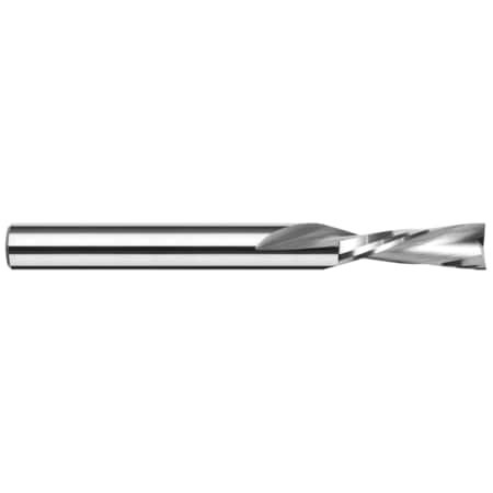 HARVEY TOOL End Mill for Plastics - 2 Flute - Square, 0.0156" (1/64) 998515